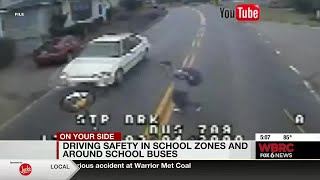 Driving safety in school zones and around school buses