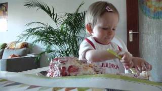1. narozeninový dort (smash the cake) - 1 rok - (25-May-2011)