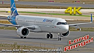 Airbus A321 NEO Air Transat (C-GOKC) Long Range Madrid new!