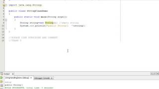 Java Programming Tutorial -String Class-2- public String(Str