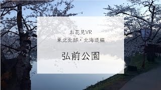 【お花見VR】360度動画でエア花見！「東北北部・北海道編 弘前公園（青森県）」 Sakura VR