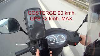 RKS Blazer XR 50cc (80cc) GPS Top Speed ( hız denemesi )