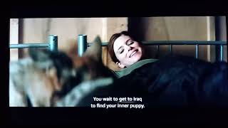 Megan Leavey (2017): Rex tears up the bed