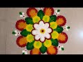 Easy and beautiful rangoli design #rangoli #rangolidesigns #video