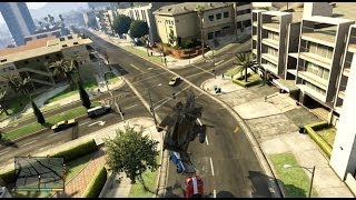 #232【GTA5】レッカー車に車を繋げた状態で輸送ヘリに引っ掛たら飛べるのか!!