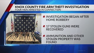 Four arrested in Knox County firearm theft investigation
