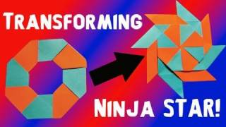 How to Make a Transforming Ninja Star! (8-Pointed)