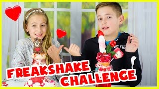 VALENTINE'S FREAKSHAKE CHALLENGE! EXTREME VALENTINE'S DAY CANDY SHAKE