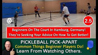 Pickleball! Players Going At It In Hamburg, Germany!  What Level Of Play? 2.5 Or 3.0? You Decide!