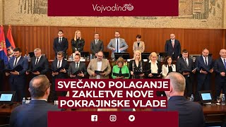 Svečano polaganje zakletve nove Pokrajinske vlade