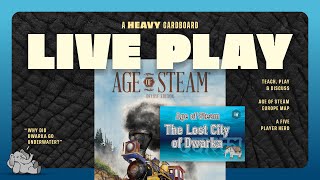 Age of Steam - The Lost City of Dwarka - 4p Teaching, Play-through, & Round table by Heavy Cardboard