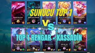 ÖNEMLİ DUYURU! SUNUCU TOP 1 vs RENGAR + KASSADİN TOP 1 ll YÜKSEK ELO MAÇ ANALİZ -Wild Rift