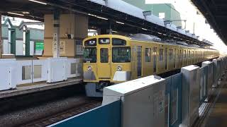 西武2000系　2091F　各駅停車　池袋行き　練馬駅　発車