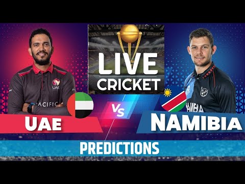 🔴 #LIVE Namibia Vs United Arab Emirates | T20 World Cup Match | NAM Vs ...