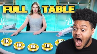 FULL TABLE BLACKJACK SESSION!!