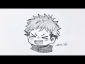 How To Draw Yuji Itadori Cute | Step By Step | Jujutsu Kaisen | Easy Drawing