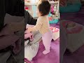 practice standing at 11 months old shorts