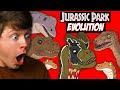Reacting to the EVOLUTION of JURASSIC PARK DINOSAURS!