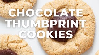 CHOCOLATE THUMBPRINT COOKIES | VEGAN \u0026 GLUTENFREE COOKIES - Vegan Richa Recipes