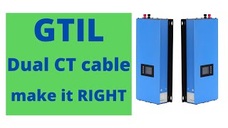 Updating CT cable for grid tie inverter. GTIL dual sensors, dual inverters setup.