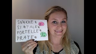 Video 178 SNAKKE - SI - PRATE - FORTELLE - TALE