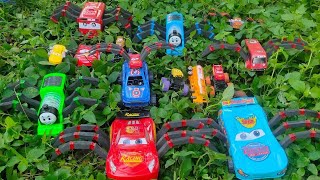 Rc Lightning McQueen laba-laba panjang Tayo Dancing laba-laba Rescue Rc Shin Sonic Eater