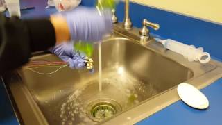 Cleaning electrodes and other equipment