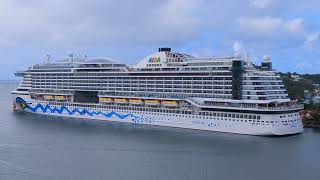 AIDAPerla Cruise Ship in Castries, St Lucia