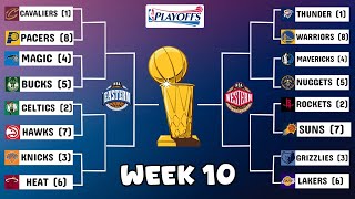 2024-25 NBA Playoff bracket Week 10