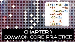 Chapter 1 - Common Core Practice | Math Help