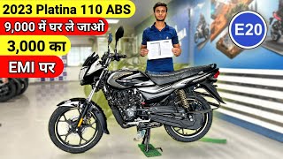 New Bajaj Platina 110 ABS E20 Bs7 2023 🤩 - EMI, Down Payment || Price Update || 2023 platina 110 abs