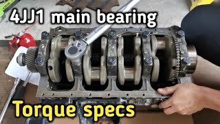 4JJ1 main bearing torque specs | Isuzu dmax