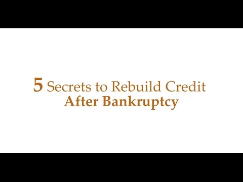 Bankruptcy: 5 Secrets To Repair Credit Fast After Bankruptcy Bankruptcy: 5 Secrets To Repair Credit Fast After Bankruptcy