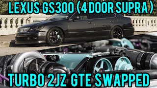 The Toyota Supra Sedan, 2JZGTE Turbo Swapped Lexus GS300 is a Sleeper!! (Toyota Aristo build)