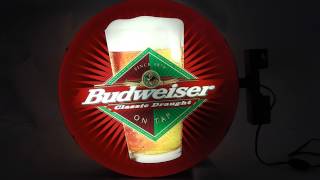 Selling used Budweiser Beer Light Up Sign