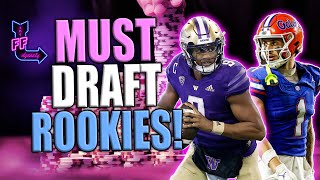 7 MUST DRAFT Rookies from the 2024 NFL Draft Class -Dynasty Fantasy Football -Michael Penix/Pearsall