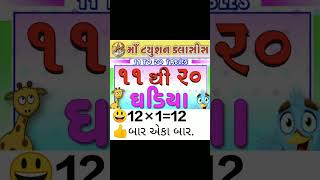 12 નો ઘડીયો. By Ajay sir. 😃👍