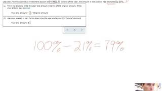 Finding the multiplier to give a final amount after a percentage increase or decrease