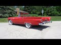 1957 Ford Thunderbird in Flame Red & Ride on My Car Story with Lou Costabile