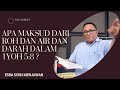 PDT. ESRA ALFRED SORU : APA MAKSUD DARI ROH DAN AIR DAN DARAH DALAM 1YOH 5:8 ?