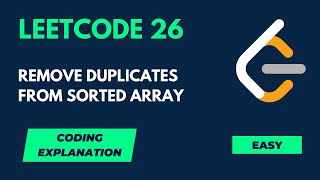 Remove Duplicates from Sorted Array - LeetCode Easy - Concise Solution - Python