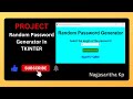 T_48: PROJECT : Random Password Generator in Tkinter