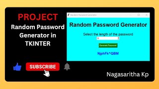 T_48: PROJECT : Random Password Generator in Tkinter