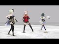 【mmd 1080 60fps】『monster girls』【ラブライブ！ダイバーディーバ full mocap】