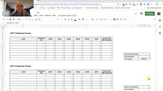 Google Sheets Objective Tracker