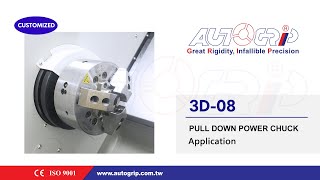 AUTOGRIP ::Pull Down Power Chuck(3D-08) Application CNC Horizontal Turning Center