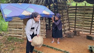 The old lady was happy to see the homeless girl buy a new mattress.