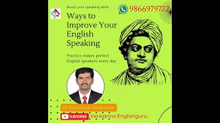 How to Improve English Speaking Skills? II Best Spoken English Institute II VENKANNA ENGLISHGURU II