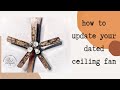 How To Update A Dated Ceiling Fan |  | Dixie Belle Paint | Chalk Mineral Paint | Woodgraining Tool