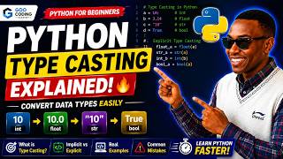 Python Type Casting Explained for Beginners 🔥 | Convert Data Types Easily in Python